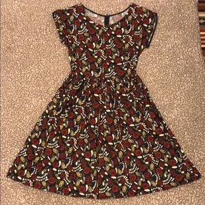 A-line floral dress